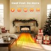 ZAFRO Electric Fireplace Log Set Heater, 21" Vintage Design Portable Freestanding Fireplace Log Heater,Realistic Flames,Realistic Ember Bed for Home - 2 of 4