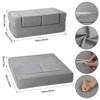 Kids Couch Toddler Play Couch for Bedroom Playroom, 3 in 1 Sectional Sofa for Kids' Play and Rest, Modular Mini Couch for Kids - 3 of 4