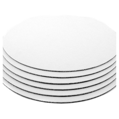 Fredrix Value Series Cut Edge Canvas Panels, White, 12" Round - 6pk