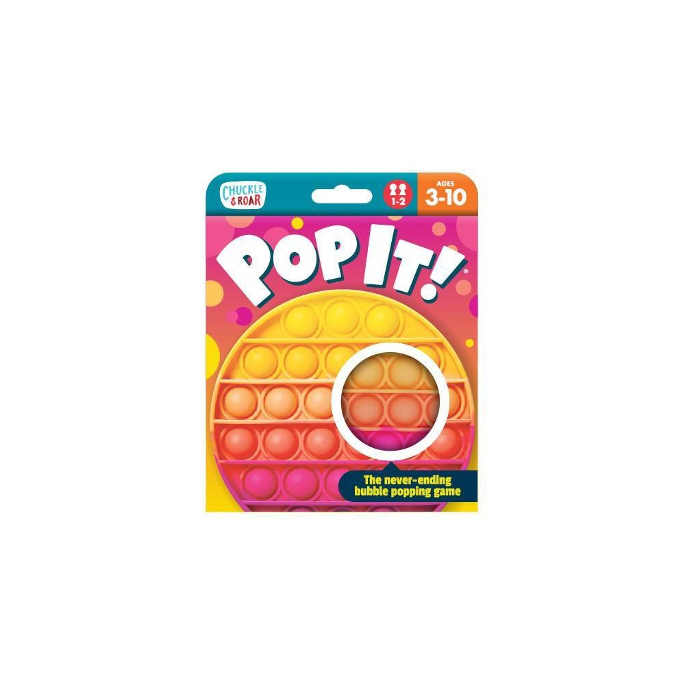 Chuckle & Roar Pop It! Warm Colors Bubble Popping and Sensory Game