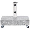 VidaXL Umbrella Base Light Gray 17.7 in.x9.8 in.x3.3 in. Granite - 2 of 4