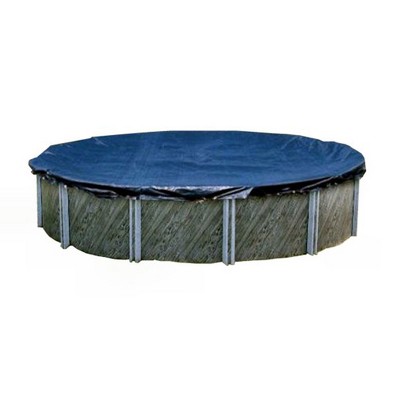 Swimline PCO1432 28' Round Above Ground Silver King Swimming Pool Cover with Included 4' Overlap and Tie Down Ropes, (Pool Cover Only)