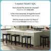 Now Furniture 24" Counter Stool, Wooden Backless Bar Height Kitchen Stool - 4 of 4