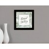 HomeRoots BEACH MORE WORRY LESS Black Framed Print Wall Art - 2 of 3