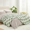 Snuggle Sac Faux Fur Checkered Throw Blanket, Fluffy Feather Yarn Blend Bedding Blankets for Couch or Bed - 4 of 4
