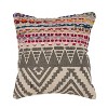 HomeRoots Set of Two Gray Chevron Cotton Throw Pillow - 4 of 4