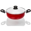 Lexi Home 8-piece Ceramic Non-stick Cookware Set - Red, White : Target