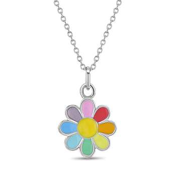 Girls' Flower Power Sterling Silver Necklace - In Season Jewelry