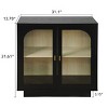 Storage Cabinet with Acrylic Doors, Adjustable Shelves, Buffet Sideboard Cabinet for Living Room, Bedroom, Kitchen or Hallway-Tanpinhause - 3 of 4