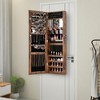 Tangkula 43.5" Jewelry Mirror Cabinet w/ Full-length Mirror & Interior Makeup Mirror - 2 of 4
