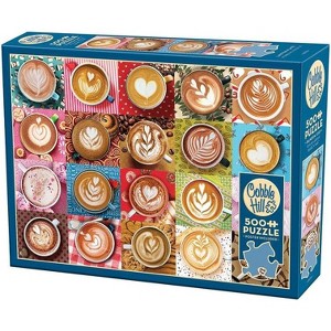 Cobble Hill 500 Piece Jigsaw Puzzle - Love You A Latte (Poster Included) - 1 of 3