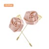Unique Bargains Ceremony Anniversary Rose Wedding Groom Boutonnieres Pins 2"x3.5" 10 Pcs - 3 of 3