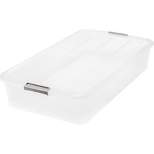 IRIS USA Plastic Under Bed Storage Containers