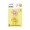 Yoobi SmileyWorld 2pk Straw Protector Pink/Yellow Smiley - 3 of 4