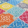 Colorful Checkered Quilt Style 3-Piece Comforter Set, Queen Size – Includes 1 Soft Lightweight Comforter and 2 Matching Pillowcases - 3 of 4