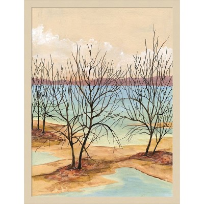Quiet Cove II Svelte Natural Framed Scenic Landscape Print