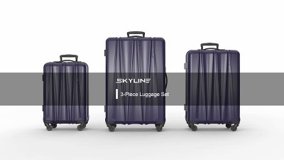 Vittorio Transmover 3-Piece Luggage Set (Dark Blue)