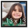PosterPalooza | Square Classic Modern Grey Picture Frame - UV Acrylic, Foam Board Backing, Hanging Hardware - 2 of 4