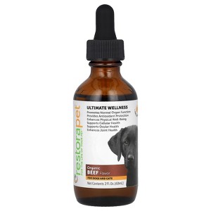 RestoraPet Ultimate Wellness, For Dogs and Cats, Organic Beef, 2 fl oz (60 ml) - 1 of 2