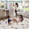 Insect Machine Washable Soft Area Rugs for Living Room, Low Pile Non Slip Bedroom Rug Under Bed Ultra-Thin Large Carpet for Dining Room - 4 of 4