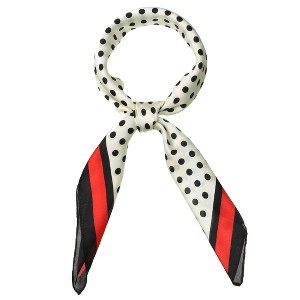 INSPIRE CHIC Women's Polka Dot Square Neckerchief Headband 27.56*27.56 inches(L*W) - 1 of 4