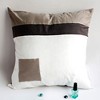 Slickblue Knitted Fabric Decorative Pillow Cushion - Stylish Patchwork Floor Pillow, 19.7x19.7 inches, 4 Color Options - 4 of 4