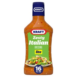 Kraft Lite Zesty Italian Salad Dressing - 16fl oz - 1 of 4