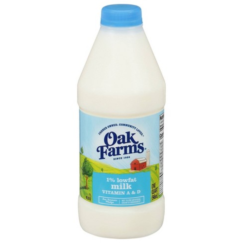 Oak Farms 1% Lowfat Milk - 1qt : Target