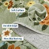 coucheta Floral Washable Area Rug, Multi-size Foldable Printed Soft Non Slip Low Pile Non-Shedding Stain-Resistant Carpet, for Living Room, Bedroom - 4 of 4