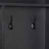 VYNXARIA Wide Design Hall Tree with Storage Bench & 8 Hooks - Minimalist Black Entryway Solution - 4 of 4