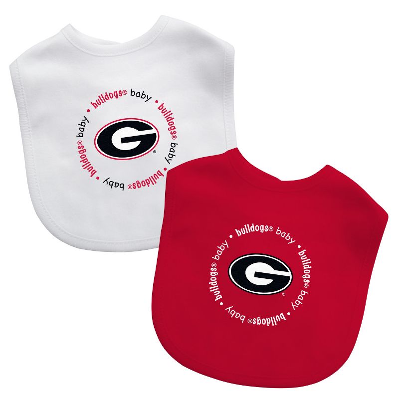 BabyFanatic Officially Licensed Unisex Baby Bibs 2 Pack - NCAA Georgia Bulldogs, 2 of 4