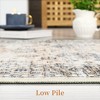 Machine Washable Rug Indoor Vintage Persian Distressed Area Rug Floral Print Throw Rugs for Living Room - 4 of 4
