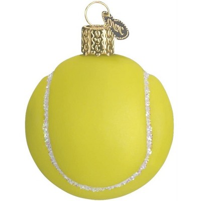 Old World Christmas Blown Glass Ornament for Christmas Tree, Tennis Ball