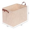 Unique Bargains Fabric Organizing Closet Storage Storage Cube with Handles 1 Pc - 4 of 4