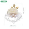 Unique Bargains Wrist Corsage Artificial Flower Elastic Band Fabric Wrist Corsage Bracelet - 3 of 4