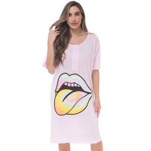 Just Love Short Sleeve Nightgown Sleep Dress for Women Sleepwear - 1 of 3