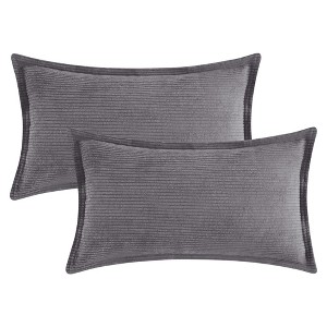 REGALWOVEN Striped Corduroy Decorative Throw Pillow Covers for Couch Bed Sofa Home Decor 2 Pcs - 1 of 4