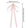 INSPIRE CHIC Women's Wedding Party Satin Brooch Pin Bow Tie with Pearl - 2 of 4