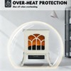 SEVOBAL Indoor Fireplaces Cozy Electric Fireplace Stove Vintage Design for Warm Stylish Living Spaces, Beige, 14.8"*9"*17.3" - 4 of 4