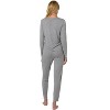 Memoi Women's Lace Trim Top Pajama Pants Set - 3 of 4