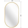 MAYEERTY Metal Framed Oval Bathroom Mirror - 4 of 4
