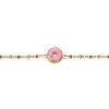 Guili 14K Gold Plated Bracelet with Pink Donut Charm Offers a Playful and Sweet Accent Perfect for Adding Fun Style to Any Casual Look - 2 of 2