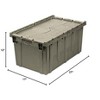 Quantum Storage Systems Heavy Duty Attached Top Container, 27"W X 17-3/4"D X 12-1/2"H Overall Size, 2.2 Cu.Ft. Volume, Recessed - 2 of 2