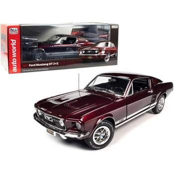 1969 Shelby Mustang Gt-500 Royal Maroon With White Stripes And
