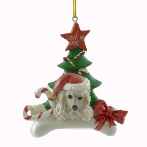 Personalized Ornaments 4.0 Inch Poodle Dog Personalized Christmas Tree Tree Ornaments - 1 of 2