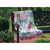 Manual Woodworks and Weavers Watercolor Nature Tapestry Throw – Vibrant Birds and Butterflies Design - 3 of 3