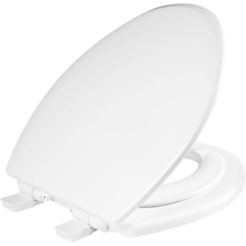 Mayfair by Bemis NextStep2 Never Loosens Wood Children's Potty Training Toilet Seat with Easy Clean and Slow Close Hinge - White, 2 of 10