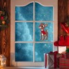 Northlight 8" Rudolph in Red Scarf Double Sided Gel Window Cling Decoration - 2 of 4