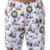 Peanuts Charlie Brown Snoopy Button Sleep Family Christmas Pajama Set White - 4 of 4