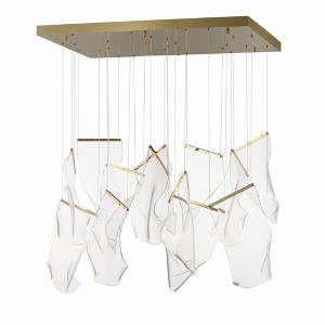 ET2 Lighting Rinkle 13 - Light Pendant in  French Gold - 1 of 3